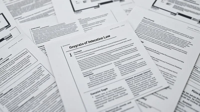 A conceptual image of overlapping regulatory documents and digital interfaces, representing the complexity of international space law, photorealistic, professional photography, 8K, cinematic lighting, sharp focus, depth of field, shot on a high-end DSLR. A conceptual image of overlapping regulatory documents and digital interfaces, representing the complexity of international space law, photorealistic, professional photography, 8K, cinematic lighting, sharp focus, depth of field, shot on a high-end DSLR.