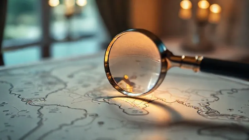 A stylized, elegant map with a glowing magnifying glass hovering over a discreet, unmarked luxury villa location, emphasizing secrecy and discovery. Professional photography, 8K, cinematic lighting, sharp focus on the map detail, depth of field blurring the background, shot on a high-end DSLR. A stylized, elegant map with a glowing magnifying glass hovering over a discreet, unmarked luxury villa location, emphasizing secrecy and discovery. Professional photography, 8K, cinematic lighting, sharp focus on the map detail, depth of field blurring the background, shot on a high-end DSLR.