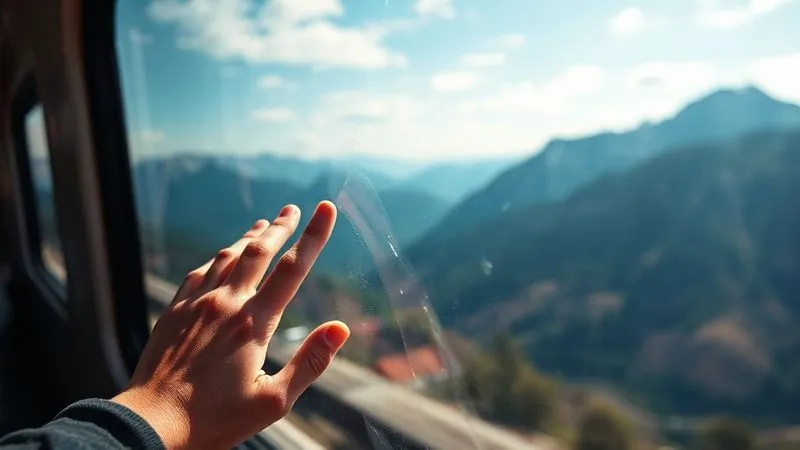 A photorealistic, professional photography, 8K image of a train window with a slight, minor smudge, but the breathtaking mountain landscape beyond is still visible and vibrant. A hand is gently wiping the window, suggesting a quick, efficient solution to a minor issue. Cinematic lighting, sharp focus on the hand and window, depth of field blurring the distant mountains, shot on a high-end DSLR. A photorealistic, professional photography, 8K image of a train window with a slight, minor smudge, but the breathtaking mountain landscape beyond is still visible and vibrant. A hand is gently wiping the window, suggesting a quick, efficient solution to a minor issue. Cinematic lighting, sharp focus on the hand and window, depth of field blurring the distant mountains, shot on a high-end DSLR.