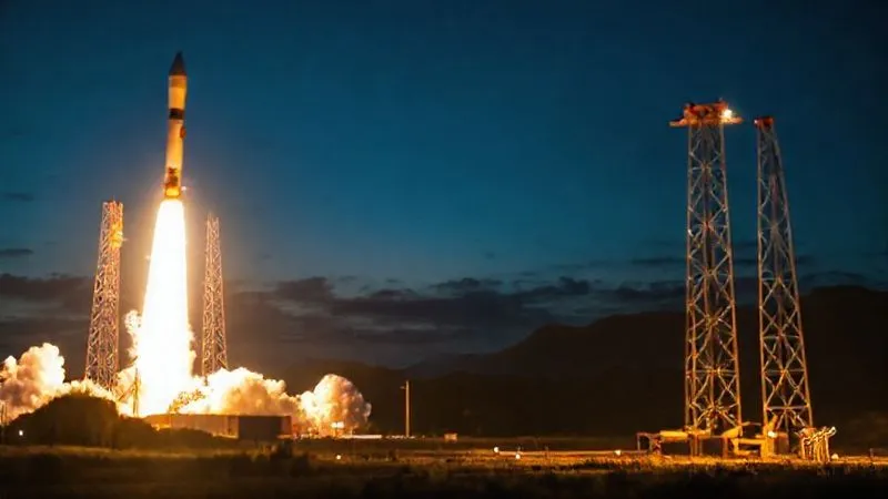 A photorealistic, professional photography, 8K, cinematic lighting, sharp focus, depth of field, shot on a high-end DSLR image of a modern chemical rocket launching at night, its massive exhaust plumes illuminating the sky, conveying immense power but also the vast amount of fuel consumed. A photorealistic, professional photography, 8K, cinematic lighting, sharp focus, depth of field, shot on a high-end DSLR image of a modern chemical rocket launching at night, its massive exhaust plumes illuminating the sky, conveying immense power but also the vast amount of fuel consumed.
