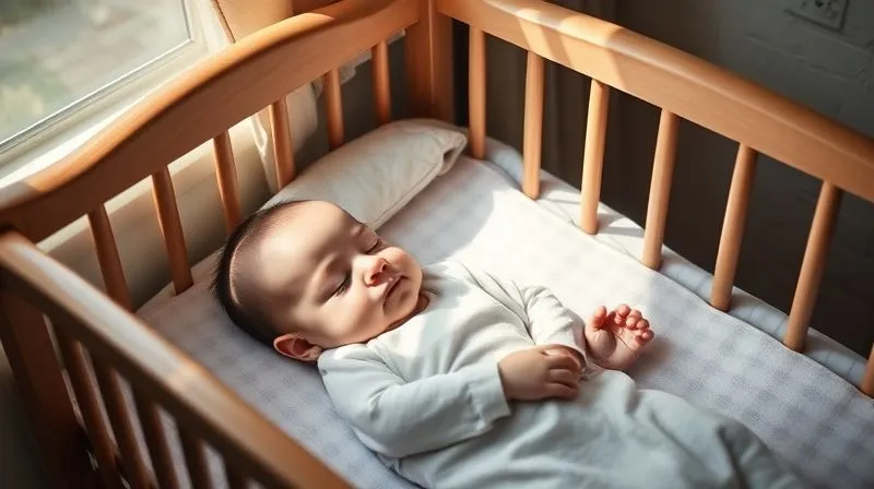A photorealistic image of a baby sleeping soundly in their familiar crib at home, dappled morning light filtering through a window, a sense of comfort and routine restored. professional photography, 8K, cinematic lighting, sharp focus, depth of field, shot on a high-end DSLR. A photorealistic image of a baby sleeping soundly in their familiar crib at home, dappled morning light filtering through a window, a sense of comfort and routine restored. professional photography, 8K, cinematic lighting, sharp focus, depth of field, shot on a high-end DSLR.