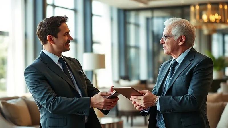 A photorealistic image of a luxury travel consultant, dressed impeccably, engaged in a deep, empathetic conversation with a sophisticated client in a beautifully appointed, sunlit lounge. They are making eye contact, and the consultant is taking notes on a tablet. Soft, cinematic lighting, sharp focus on their faces, depth of field blurring the background. 8K hyper-detailed, professional photography. A photorealistic image of a luxury travel consultant, dressed impeccably, engaged in a deep, empathetic conversation with a sophisticated client in a beautifully appointed, sunlit lounge. They are making eye contact, and the consultant is taking notes on a tablet. Soft, cinematic lighting, sharp focus on their faces, depth of field blurring the background. 8K hyper-detailed, professional photography.