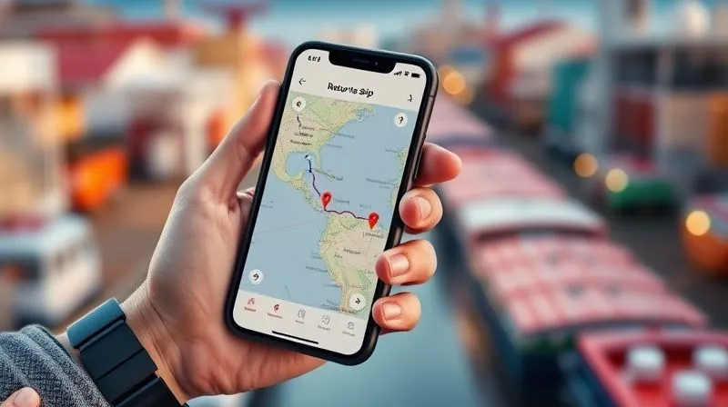 A close-up, photorealistic image of a traveler's hand holding a smartphone displaying a map application with a clearly marked 'return to ship' route, alongside a small, emergency contact card. The background is a slightly blurred, vibrant port town scene. Professional photography, 8K, cinematic lighting, sharp focus, depth of field. A close-up, photorealistic image of a traveler's hand holding a smartphone displaying a map application with a clearly marked 'return to ship' route, alongside a small, emergency contact card. The background is a slightly blurred, vibrant port town scene. Professional photography, 8K, cinematic lighting, sharp focus, depth of field.