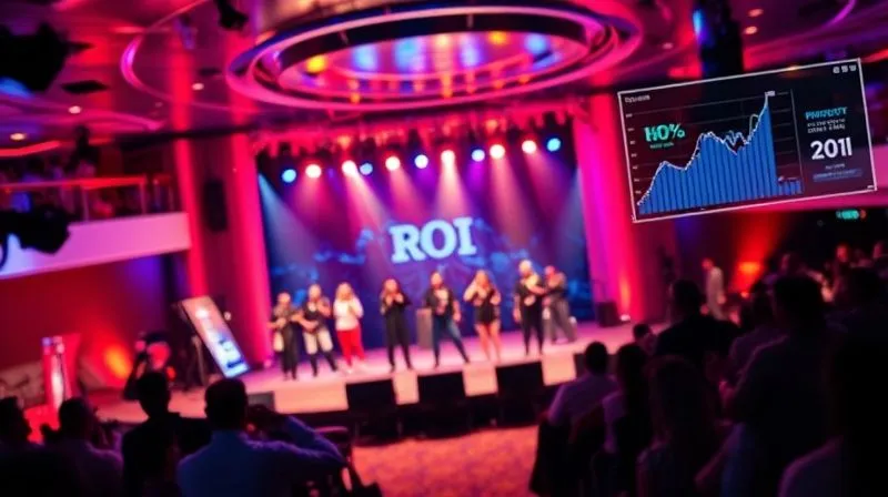 A photorealistic, professional photography, 8K, cinematic lighting, sharp focus, depth of field, shot on a high-end DSLR, a vibrant cruise ship stage with performers, overlaid with subtle holographic lines connecting to a financial dashboard showing positive ROI graphs, symbolizing the direct link between entertainment and financial success. A photorealistic, professional photography, 8K, cinematic lighting, sharp focus, depth of field, shot on a high-end DSLR, a vibrant cruise ship stage with performers, overlaid with subtle holographic lines connecting to a financial dashboard showing positive ROI graphs, symbolizing the direct link between entertainment and financial success.