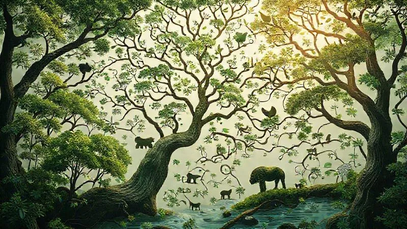 A photorealistic intricate web of interconnected natural elements – trees, animals, water – with subtle financial symbols woven throughout, illustrating the complex ecosystem of conservation funding and its far-reaching effects. Professional photography, 8K, cinematic lighting, sharp focus, depth of field. A photorealistic intricate web of interconnected natural elements – trees, animals, water – with subtle financial symbols woven throughout, illustrating the complex ecosystem of conservation funding and its far-reaching effects. Professional photography, 8K, cinematic lighting, sharp focus, depth of field.
