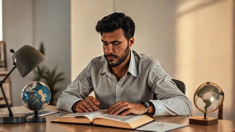 A professional (male or female, diverse ethnicity, 30s-40s) sitting at a minimalist desk with a journal open, deep in thought, surrounded by subtle symbols of global impact and career milestones (e.g., a small globe, a framed certificate). The lighting is soft, contemplative, photorealistic, professional photography, 8K, cinematic lighting, sharp focus, depth of field, shot on a high-end DSLR. A professional (male or female, diverse ethnicity, 30s-40s) sitting at a minimalist desk with a journal open, deep in thought, surrounded by subtle symbols of global impact and career milestones (e.g., a small globe, a framed certificate). The lighting is soft, contemplative, photorealistic, professional photography, 8K, cinematic lighting, sharp focus, depth of field, shot on a high-end DSLR.