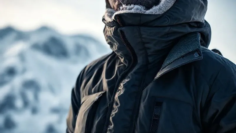 A photorealistic, professional photography, 8K, cinematic lighting, sharp focus, depth of field, shot on a high-end DSLR, showing a detailed close-up of various technical winter expedition clothing layers arranged neatly, demonstrating a 'system of systems' approach. The textures of merino wool, fleece, and waterproof shell fabrics are clearly visible, with a backdrop of a subtle, blurred snowy mountain. The image evokes preparedness and high-performance gear. A photorealistic, professional photography, 8K, cinematic lighting, sharp focus, depth of field, shot on a high-end DSLR, showing a detailed close-up of various technical winter expedition clothing layers arranged neatly, demonstrating a 'system of systems' approach. The textures of merino wool, fleece, and waterproof shell fabrics are clearly visible, with a backdrop of a subtle, blurred snowy mountain. The image evokes preparedness and high-performance gear.