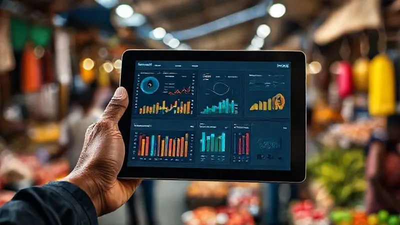 photorealistic, professional photography, 8K, cinematic lighting, sharp focus, depth of field, shot on a high-end DSLR. A hand holding a tablet displaying a complex data dashboard with charts and graphs, overlaid with a blurred background of a bustling local community market. The tablet screen shows metrics related to community empowerment, local economic growth, and skill transfer, symbolizing rigorous impact measurement beyond superficial observations. The lighting is crisp and analytical. photorealistic, professional photography, 8K, cinematic lighting, sharp focus, depth of field, shot on a high-end DSLR. A hand holding a tablet displaying a complex data dashboard with charts and graphs, overlaid with a blurred background of a bustling local community market. The tablet screen shows metrics related to community empowerment, local economic growth, and skill transfer, symbolizing rigorous impact measurement beyond superficial observations. The lighting is crisp and analytical.