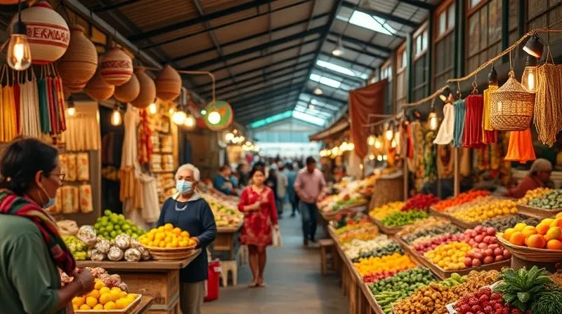A photorealistic, professional photography, 8K, cinematic lighting, sharp focus, depth of field, shot on a high-end DSLR, depicting a vibrant local market bustling with activity, local vendors selling handcrafted goods and fresh produce, with a subtle overlay of upward-trending bar graphs and financial charts showing economic growth, symbolizing direct and indirect economic benefits from eco-tourism. A photorealistic, professional photography, 8K, cinematic lighting, sharp focus, depth of field, shot on a high-end DSLR, depicting a vibrant local market bustling with activity, local vendors selling handcrafted goods and fresh produce, with a subtle overlay of upward-trending bar graphs and financial charts showing economic growth, symbolizing direct and indirect economic benefits from eco-tourism.