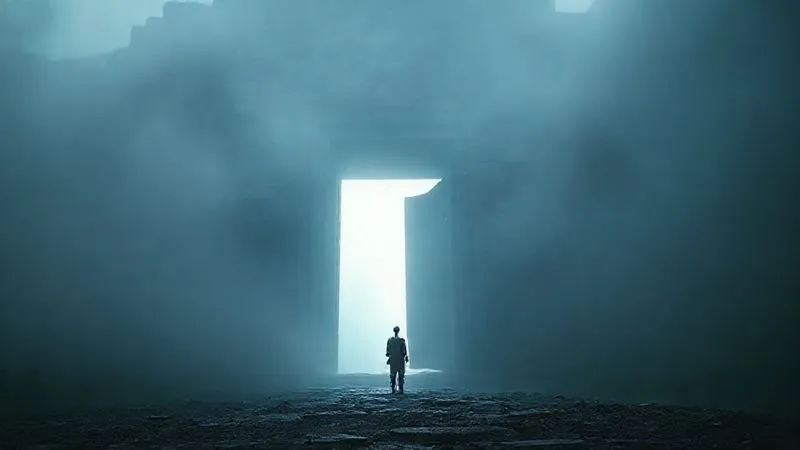 A photorealistic, professional photography, 8K image of a lone figure standing at the base of a towering, ancient stone gate, partially obscured by mist, with a faint light emanating from beyond the gate. The figure is looking up with determination, conveying a sense of patience and the long journey to unlock a hidden world. Cinematic lighting, sharp focus on the figure and gate, depth of field blurring the distant mist, shot on a high-end DSLR. A photorealistic, professional photography, 8K image of a lone figure standing at the base of a towering, ancient stone gate, partially obscured by mist, with a faint light emanating from beyond the gate. The figure is looking up with determination, conveying a sense of patience and the long journey to unlock a hidden world. Cinematic lighting, sharp focus on the figure and gate, depth of field blurring the distant mist, shot on a high-end DSLR.