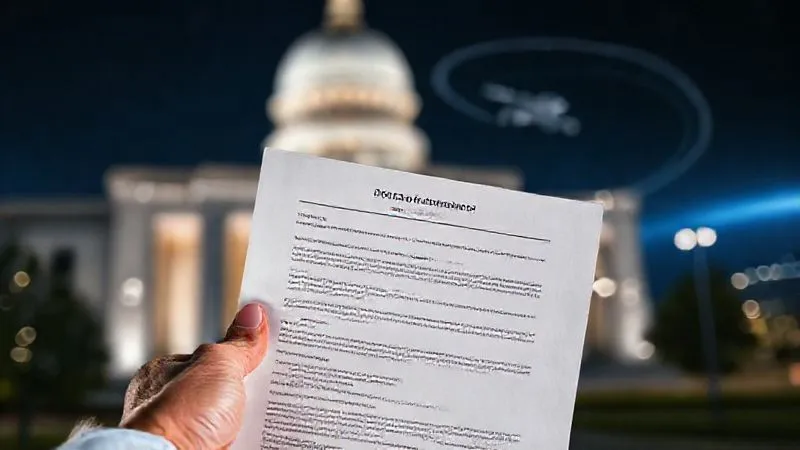 A photorealistic, professional photography, 8K, cinematic lighting, sharp focus, depth of field, shot on a high-end DSLR. A hand holding a stylized, glowing document or grant application form, with a blurred background of a modern government building facade and a subtle orbital path of a spacecraft, symbolizing successful acquisition of government funding for a space startup. The document has a futuristic, secure feel. A photorealistic, professional photography, 8K, cinematic lighting, sharp focus, depth of field, shot on a high-end DSLR. A hand holding a stylized, glowing document or grant application form, with a blurred background of a modern government building facade and a subtle orbital path of a spacecraft, symbolizing successful acquisition of government funding for a space startup. The document has a futuristic, secure feel.