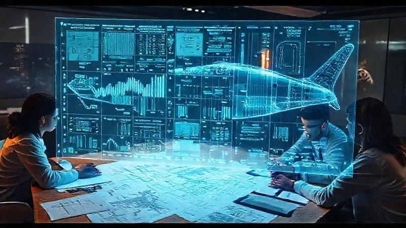 photorealistic, professional photography, 8K, cinematic lighting, sharp focus, depth of field, shot on a high-end DSLR, a highly detailed, futuristic holographic projection of complex data analytics and risk matrices, floating above a table where a team of diverse professionals are reviewing blueprints and technical documents of a spacecraft, symbolizing data-driven insurance proposal development for space tourism. photorealistic, professional photography, 8K, cinematic lighting, sharp focus, depth of field, shot on a high-end DSLR, a highly detailed, futuristic holographic projection of complex data analytics and risk matrices, floating above a table where a team of diverse professionals are reviewing blueprints and technical documents of a spacecraft, symbolizing data-driven insurance proposal development for space tourism.