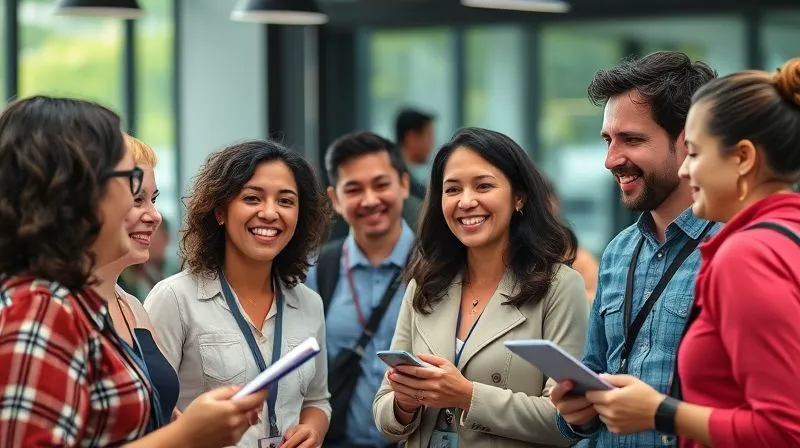 A photorealistic image of a diverse group of tour guides or travel staff engaged in a collaborative training session, perhaps role-playing customer service scenarios or learning about local culture. They are smiling, attentive, and actively participating, showing a strong sense of teamwork and professionalism. Cinematic lighting, sharp focus on the group interaction, depth of field blurring the background, 8K hyper-detailed, professional photography, shot on a high-end DSLR. A photorealistic image of a diverse group of tour guides or travel staff engaged in a collaborative training session, perhaps role-playing customer service scenarios or learning about local culture. They are smiling, attentive, and actively participating, showing a strong sense of teamwork and professionalism. Cinematic lighting, sharp focus on the group interaction, depth of field blurring the background, 8K hyper-detailed, professional photography, shot on a high-end DSLR.