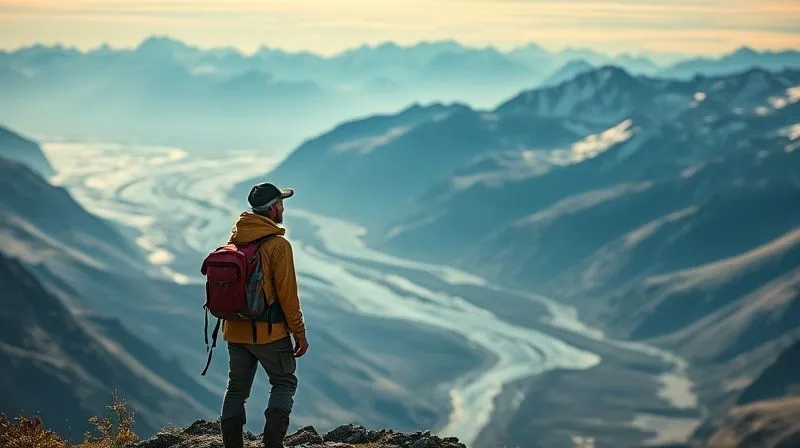 Photorealistic, professional photography, 8K, cinematic lighting, sharp focus, depth of field, shot on a high-end DSLR. A lone hiker, resembling a professional in rugged outdoor gear, stands at a breathtaking overlook in Patagonia, with vast mountains and glaciers in the background. The figure is small against the grandeur of nature, gazing thoughtfully into the distance. The lighting is dramatic and inspiring, capturing a sense of profound peace and discovery. Photorealistic, professional photography, 8K, cinematic lighting, sharp focus, depth of field, shot on a high-end DSLR. A lone hiker, resembling a professional in rugged outdoor gear, stands at a breathtaking overlook in Patagonia, with vast mountains and glaciers in the background. The figure is small against the grandeur of nature, gazing thoughtfully into the distance. The lighting is dramatic and inspiring, capturing a sense of profound peace and discovery.