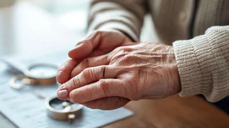 A photorealistic, professional photography, 8K, cinematic lighting shot of a caring hand gently holding an elderly hand, with travel documents and a compass subtly blurred in the background. The image should convey support, guidance, and peace of mind in the context of travel planning. Sharp focus on the hands, depth of field blurring the background. Shot on a high-end DSLR. A photorealistic, professional photography, 8K, cinematic lighting shot of a caring hand gently holding an elderly hand, with travel documents and a compass subtly blurred in the background. The image should convey support, guidance, and peace of mind in the context of travel planning. Sharp focus on the hands, depth of field blurring the background. Shot on a high-end DSLR.