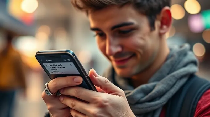 A photorealistic, professional photography, 8K image of a traveler looking at a dual-screen smartphone, one screen showing a cancelled event notification, the other showing a map with an alternative cultural attraction highlighted. The traveler looks calm and prepared. Cinematic lighting, sharp focus on the smartphone screens, depth of field blurring the background. Shot on a high-end DSLR. A photorealistic, professional photography, 8K image of a traveler looking at a dual-screen smartphone, one screen showing a cancelled event notification, the other showing a map with an alternative cultural attraction highlighted. The traveler looks calm and prepared. Cinematic lighting, sharp focus on the smartphone screens, depth of field blurring the background. Shot on a high-end DSLR.