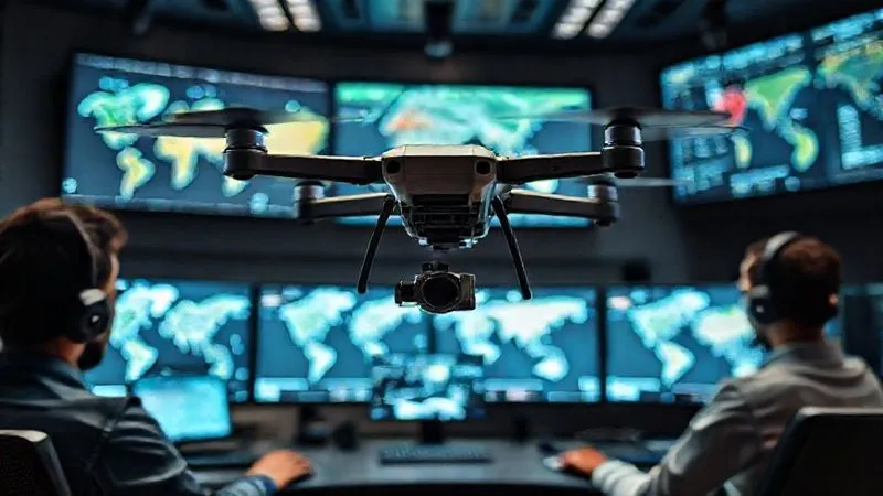 photorealistic, professional photography, 8K, cinematic lighting, sharp focus, depth of field, shot on a high-end DSLR of a sleek, modern control room or operations center, with multiple screens displaying global maps, real-time flight paths, and encrypted communication interfaces. A diverse team of focused professionals are at work, conveying precision and high-level coordination under pressure. photorealistic, professional photography, 8K, cinematic lighting, sharp focus, depth of field, shot on a high-end DSLR of a sleek, modern control room or operations center, with multiple screens displaying global maps, real-time flight paths, and encrypted communication interfaces. A diverse team of focused professionals are at work, conveying precision and high-level coordination under pressure.