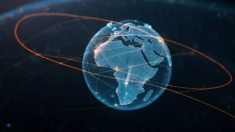photorealistic, professional photography, 8K, cinematic lighting, sharp focus, depth of field, shot on a high-end DSLR. A stylized, transparent 3D globe with intersecting, glowing lines representing national borders and legal jurisdictions extending into space, but fading into ambiguity around a distant, sleek orbital hotel. The lines are complex and tangled, symbolizing legal uncertainty. photorealistic, professional photography, 8K, cinematic lighting, sharp focus, depth of field, shot on a high-end DSLR. A stylized, transparent 3D globe with intersecting, glowing lines representing national borders and legal jurisdictions extending into space, but fading into ambiguity around a distant, sleek orbital hotel. The lines are complex and tangled, symbolizing legal uncertainty.